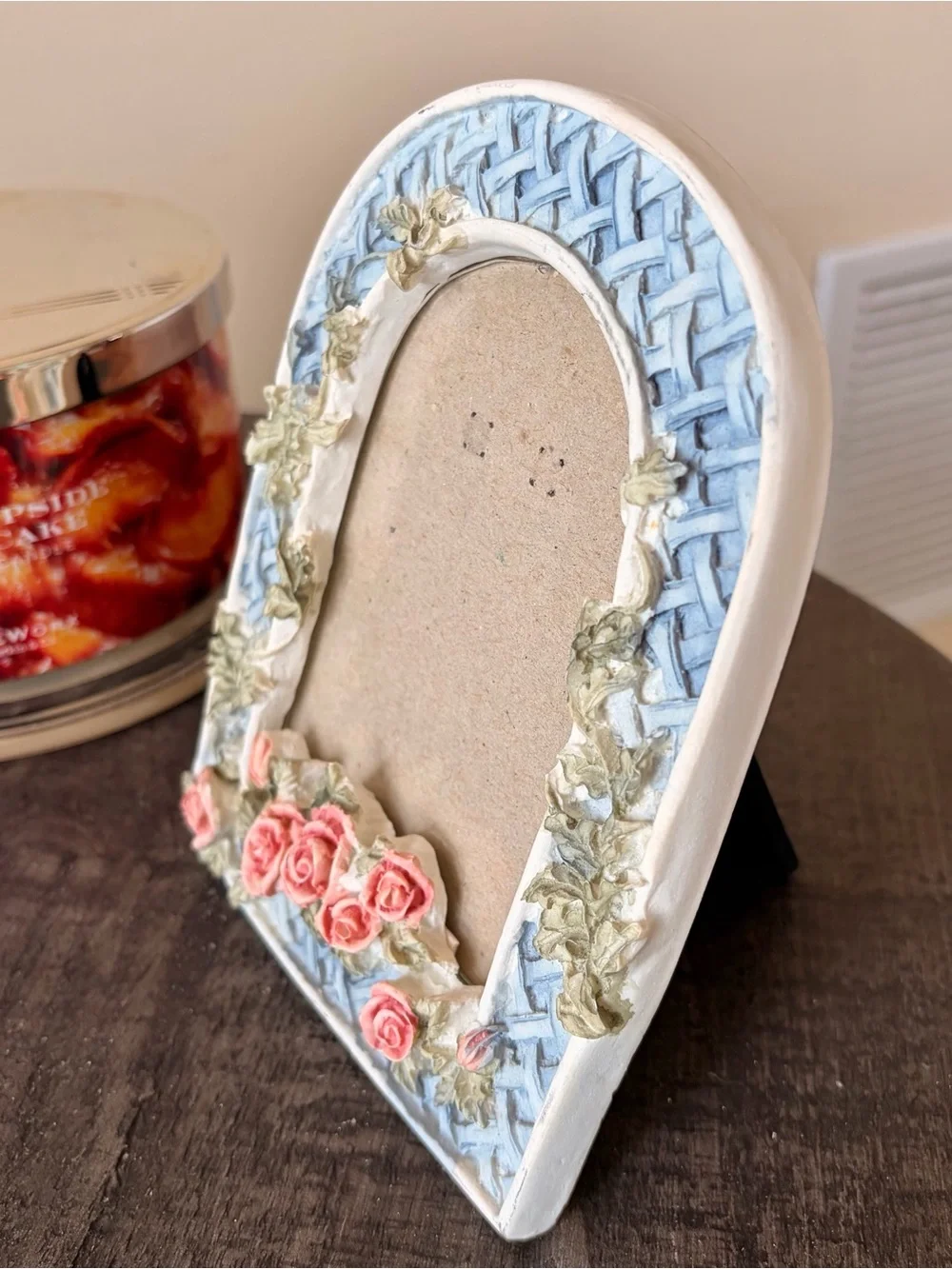 Vintage Arch Floral Cottagecore Charming Blue & Pink Floral Photo Frame